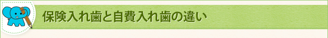 保険入れ歯と自費入れ歯の違い